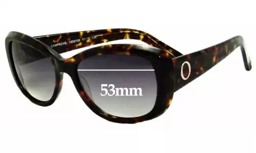Sunglass Fix Verres de Remplacement pour Oroton Campeche - 53mm Wide Sunglass Fix Verres de Remplacement pour Oroton Campeche - 53mm Wide