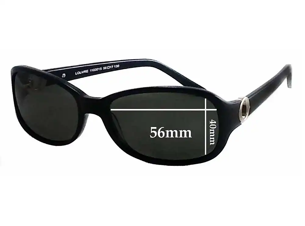 Sunglass Fix Verres de Remplacement pour Oroton Louvre - 40mm high - 56mm Wide Sunglass Fix Verres de Remplacement pour Oroton Louvre - 40mm high - 56mm Wide