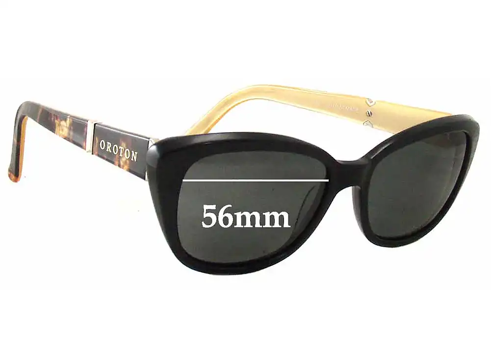 Sunglass Fix Verres de Remplacement pour Oroton Vallarta - 56mm Wide Sunglass Fix Verres de Remplacement pour Oroton Vallarta - 56mm Wide