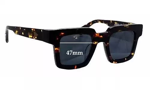Sunglass Fix Verres de Remplacement pour Oscar & Frank Bockwurst - 47mm Wide Sunglass Fix Verres de Remplacement pour Oscar & Frank Bockwurst - 47mm Wide