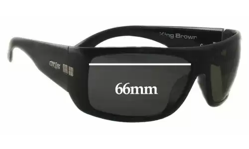 Sunglass Fix Verres de Remplacement pour Otis King Brown - 66mm Wide Sunglass Fix Verres de Remplacement pour Otis King Brown - 66mm Wide