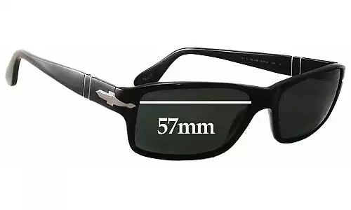 Sunglass Fix Lentilles de Remplacement pour Persol 2761-S - 57mm Wide Persol 2761-S Lentilles de Remplacement 57mm wide