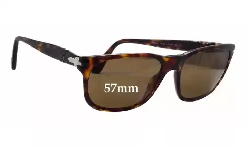 Sunglass Fix Verres de Remplacement pour Persol 2989-S - 57mm Wide Persol 2989-S Verres de Remplacement 57mm wide