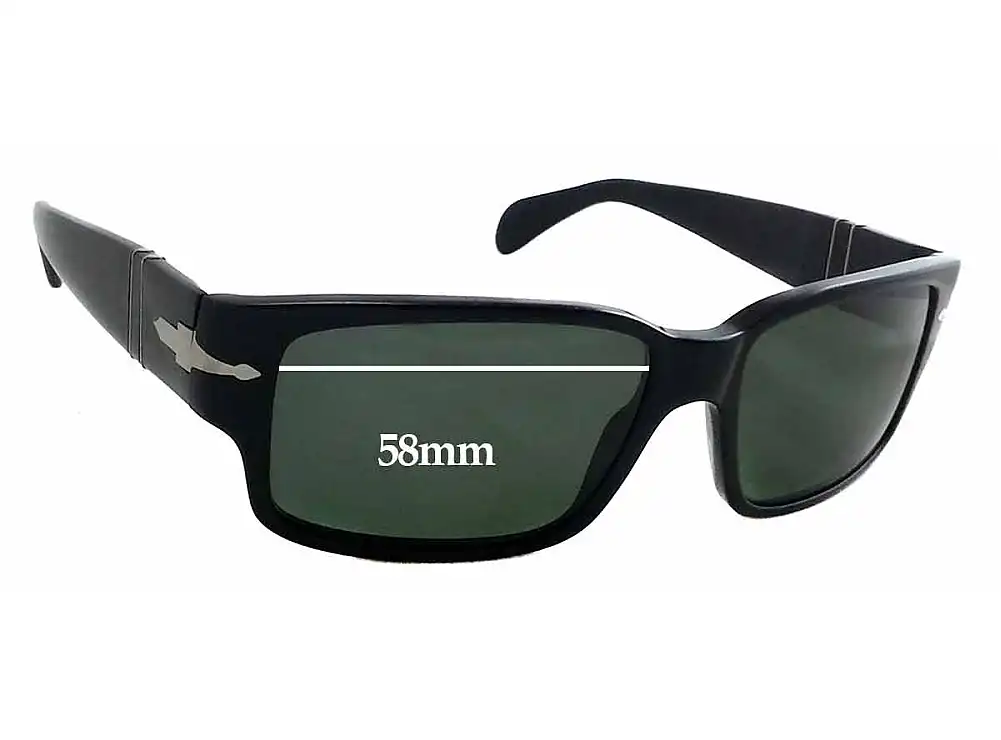 Sunglass Fix Verres de Remplacement pour Persol 3048-S - 37mm tall - 58mm Wide Sunglass Fix Verres de Remplacement pour Persol 3048-S - 37mm tall - 58mm Wide