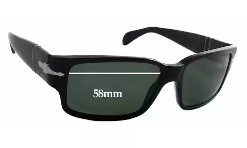 Sunglass Fix Verres de Remplacement pour Persol 3048-S - 37mm tall - 58mm Wide Persol 3048-S - 37mm tall Verres de Remplacement 58mm wide