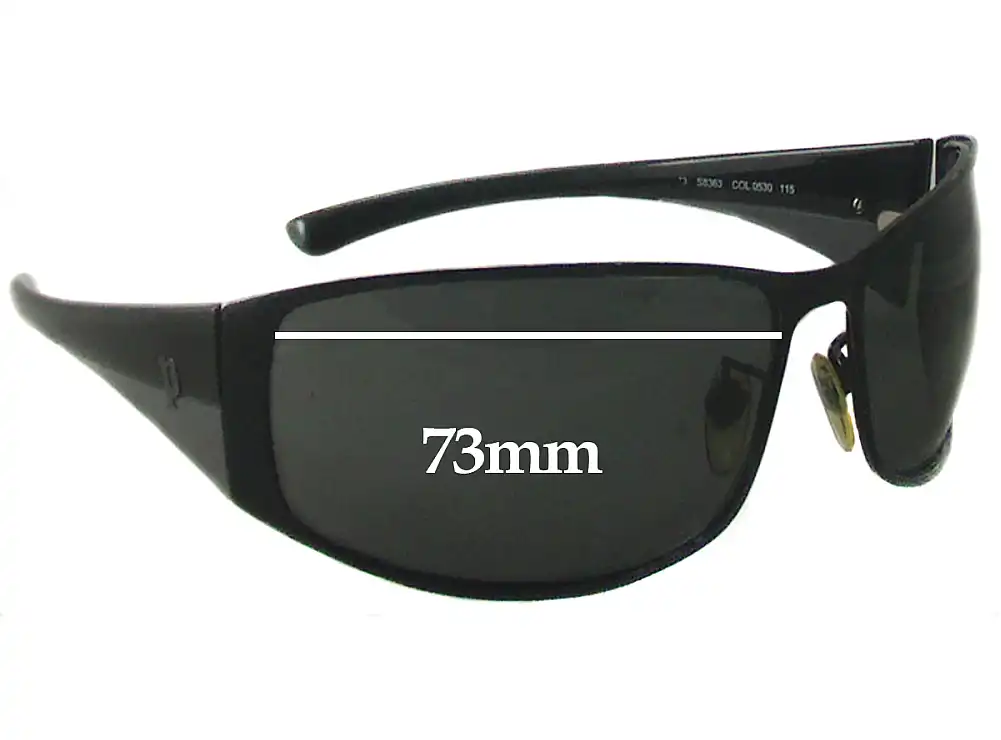 Sunglass Fix Verres de Remplacement pour Police S8363 - 73mm Wide Sunglass Fix Verres de Remplacement pour Police S8363 - 73mm Wide