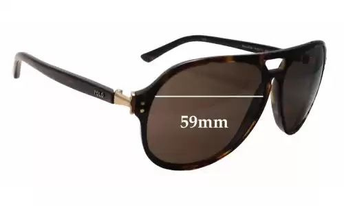 Sunglass Fix Lentilles de Remplacement pour Ralph Lauren Polo 4034 - 59mm Wide Ralph Lauren Polo 4034 Lentilles de Remplacement 59mm wide