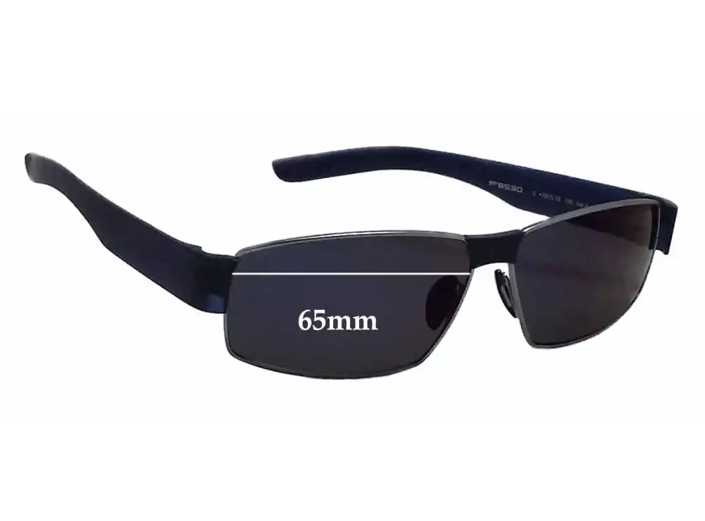 Sunglass Fix Verres de Remplacement pour Porsche P 8530 - 65mm Wide Sunglass Fix Verres de Remplacement pour Porsche P 8530 - 65mm Wide