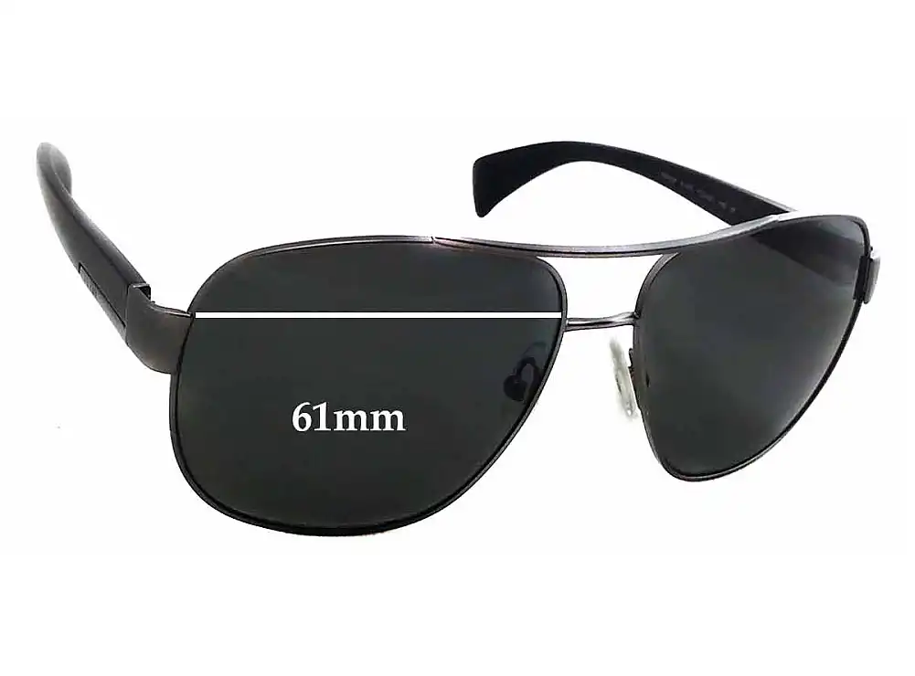 Sunglass Fix Verres de Remplacement pour Prada SPR52P - 61mm Wide Sunglass Fix Verres de Remplacement pour Prada SPR52P - 61mm Wide