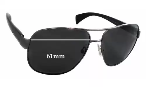 Sunglass Fix Verres de Remplacement pour Prada SPR52P - 61mm Wide Sunglass Fix Verres de Remplacement pour Prada SPR52P - 61mm Wide