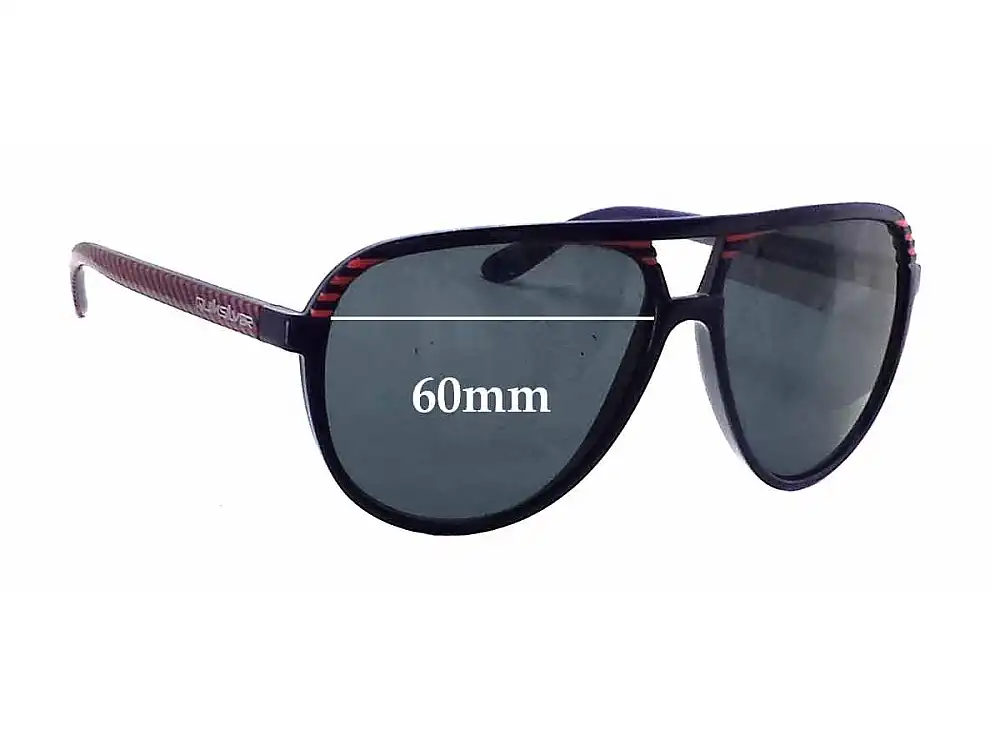 Sunglass Fix Verres de Remplacement pour Quiksilver The Shaka QS1134 - 60mm Wide Sunglass Fix Verres de Remplacement pour Quiksilver The Shaka QS1134 - 60mm Wide