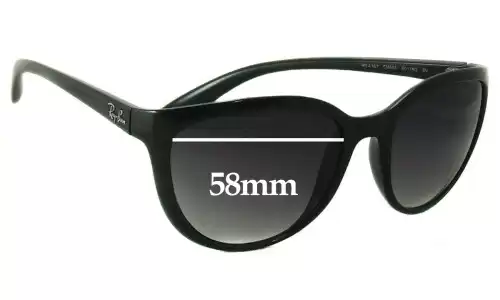 Sunglass Fix Verres de Remplacement pour Ray-Ban RB4167 Emma - 58mm Wide Sunglass Fix Verres de Remplacement pour Ray-Ban RB4167 Emma - 58mm Wide