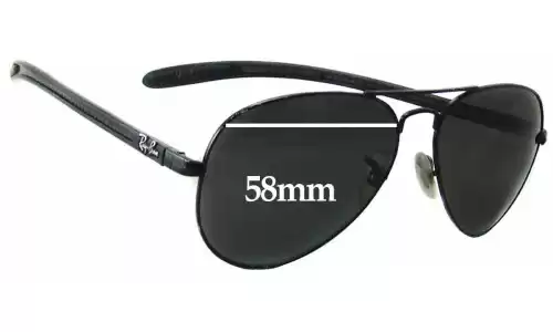 Sunglass Fix Verres de Remplacement pour Ray-Ban RAM4271AC - 58mm Wide Sunglass Fix Verres de Remplacement pour Ray-Ban RAM4271AC - 58mm Wide