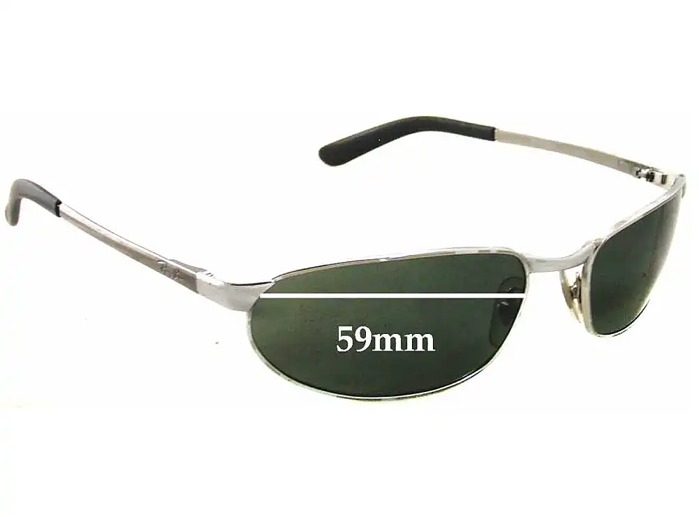 Sunglass Fix Lentilles de Remplacement pour Ray-Ban RAM2062AA - 32mm high - 59mm Wide Sunglass Fix Lentilles de Remplacement pour Ray-Ban RAM2062AA - 32mm high - 59mm Wide