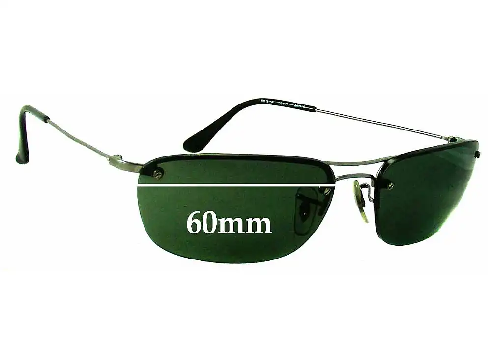 Sunglass Fix Verres de Remplacement pour Ray-Ban RB3156 - 60mm Wide Sunglass Fix Verres de Remplacement pour Ray-Ban RB3156 - 60mm Wide