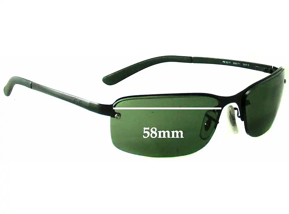Sunglass Fix Lentilles de Remplacement pour Ray-Ban RB3217 (Equal Sized Holes) - 58mm Wide Sunglass Fix Lentilles de Remplacement pour Ray-Ban RB3217 (Equal Sized Holes) - 58mm Wide