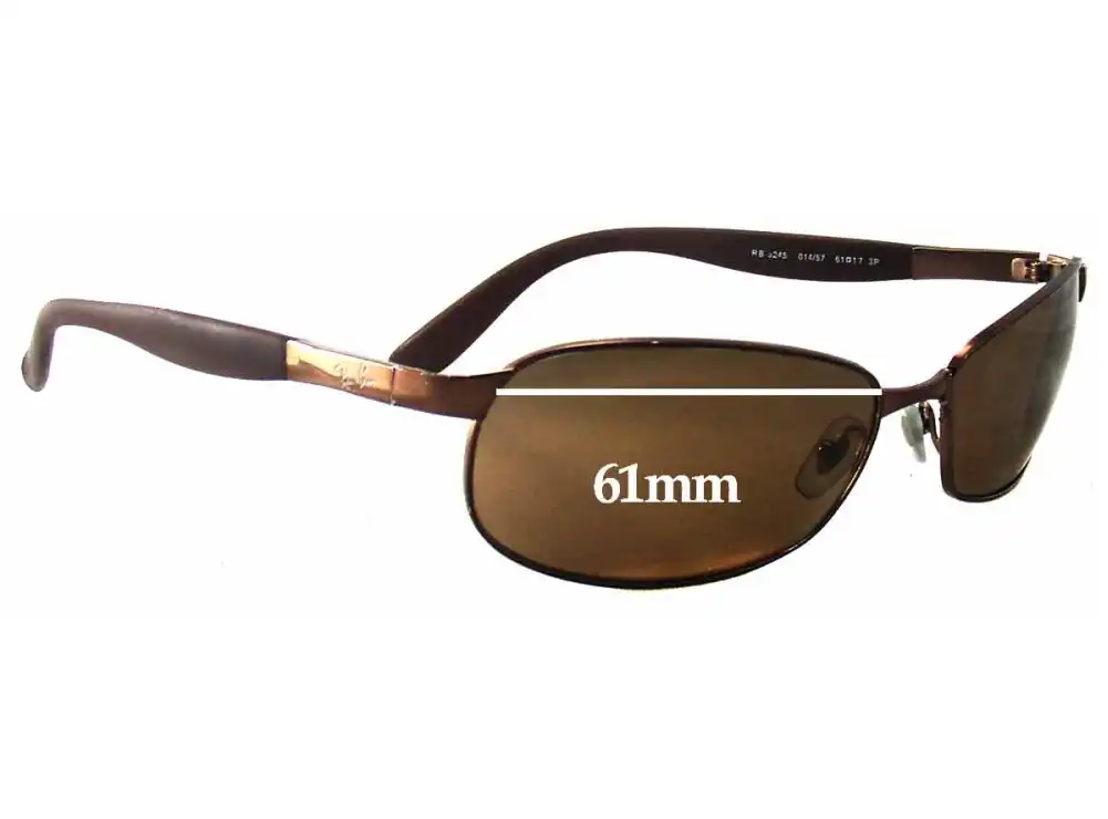 Sunglass Fix Verres de Remplacement pour Ray-Ban RB3245 - 61mm Wide Sunglass Fix Verres de Remplacement pour Ray-Ban RB3245 - 61mm Wide