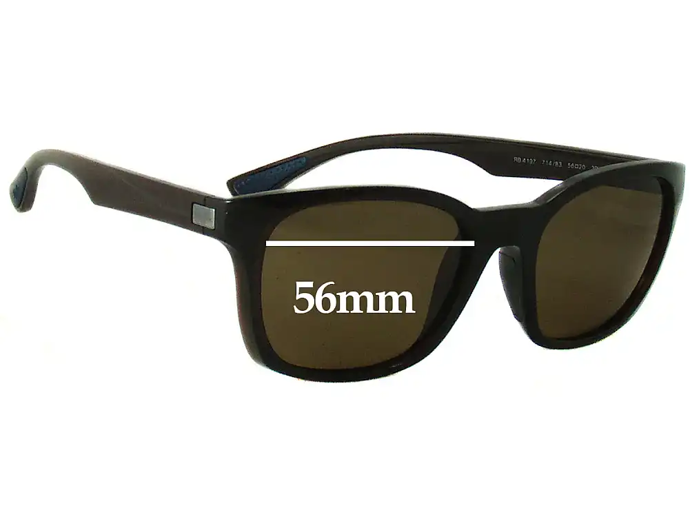Sunglass Fix Verres de Remplacement pour Ray-Ban RB4197 - 56mm Wide Sunglass Fix Verres de Remplacement pour Ray-Ban RB4197 - 56mm Wide