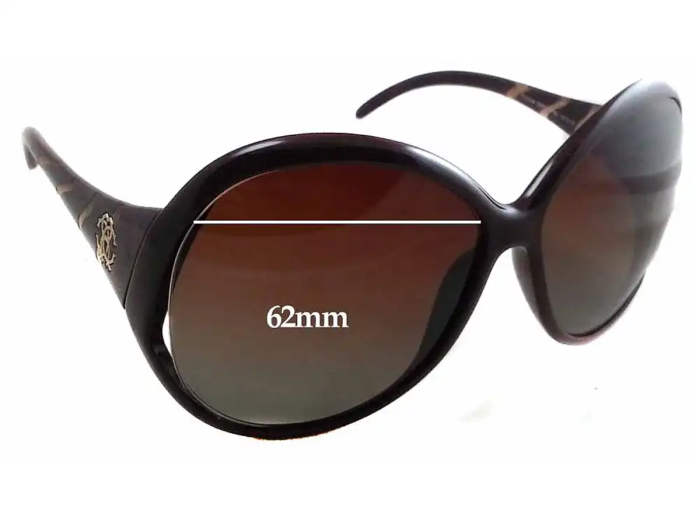 Sunglass Fix Verres de Remplacement pour Roberto Cavalli Pegaso 338S - 62mm Wide Sunglass Fix Verres de Remplacement pour Roberto Cavalli Pegaso 338S - 62mm Wide
