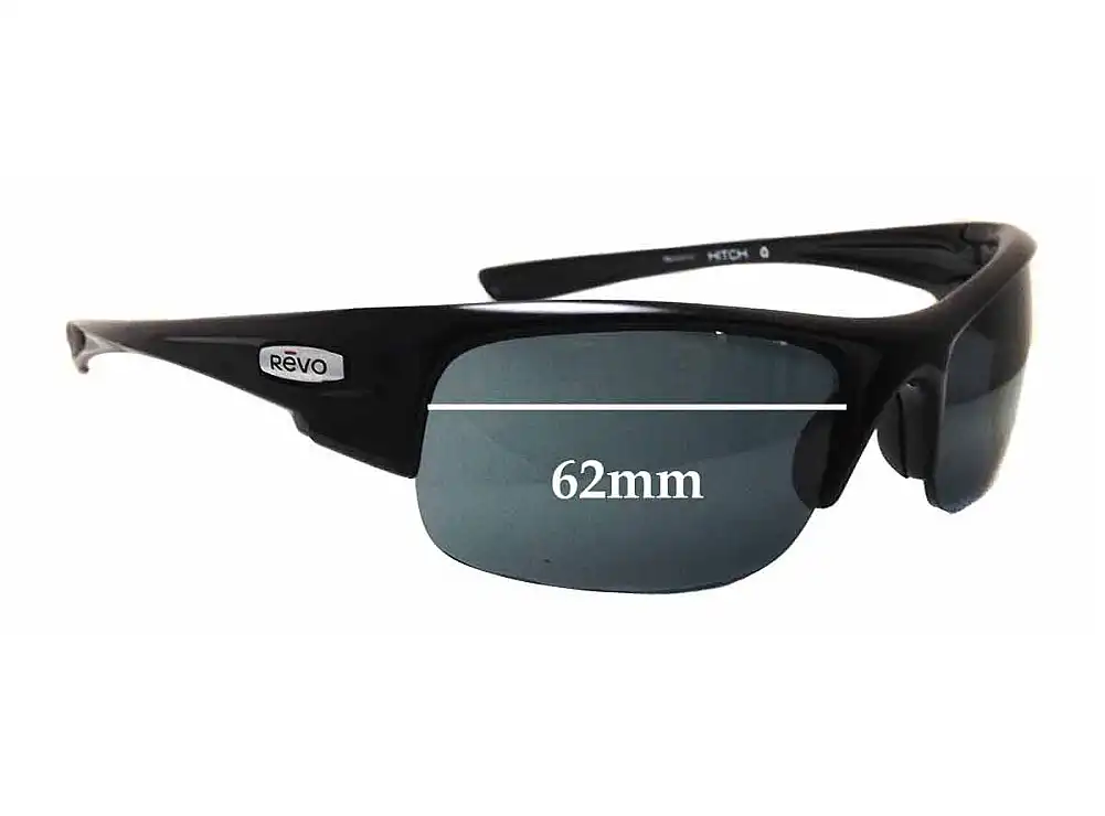 Sunglass Fix Lentilles de Remplacement pour Revo RE4047 Hitch - 62mm Wide Sunglass Fix Lentilles de Remplacement pour Revo RE4047 Hitch - 62mm Wide