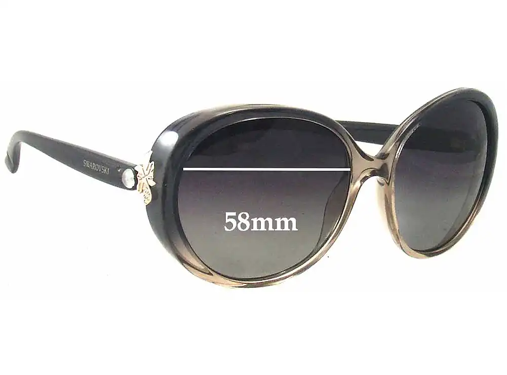Sunglass Fix Verres de Remplacement pour Swarovski Ciara SW28 - 58mm Wide Sunglass Fix Verres de Remplacement pour Swarovski Ciara SW28 - 58mm Wide