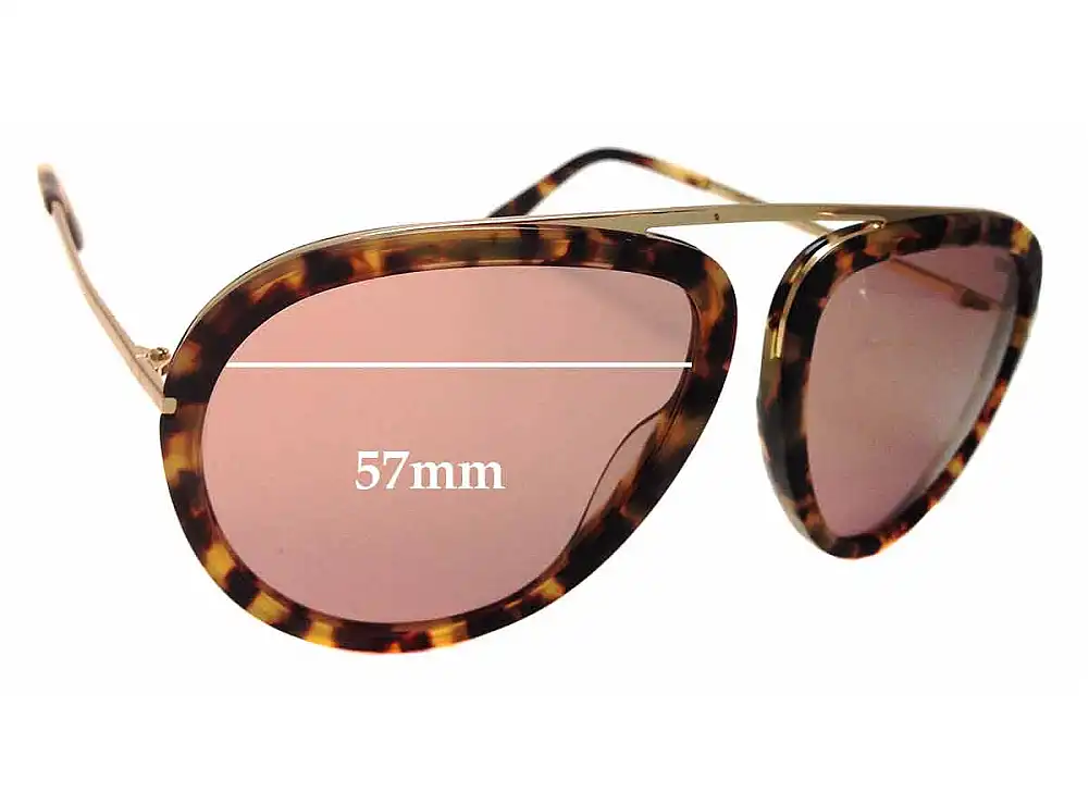 Sunglass Fix Verres de Remplacement pour Tom Ford Stacy TF452 - 57mm Wide Sunglass Fix Verres de Remplacement pour Tom Ford Stacy TF452 - 57mm Wide