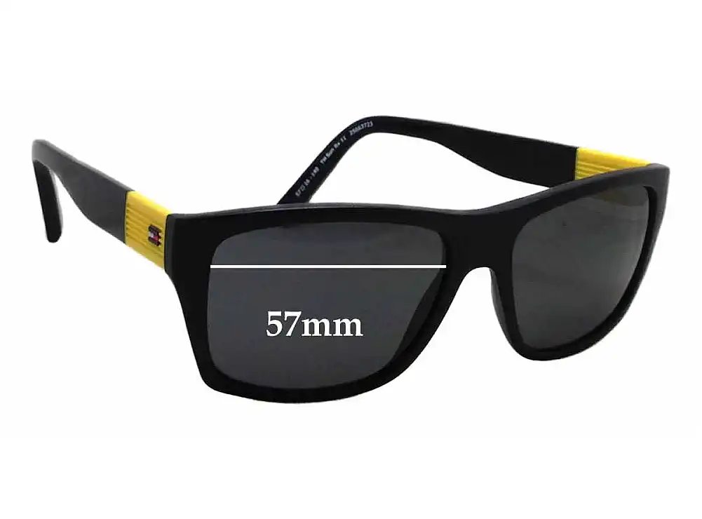 Sunglass Fix Verres de Remplacement pour Tommy Hilfiger TH Sun Rx 11 - 57mm Wide Sunglass Fix Verres de Remplacement pour Tommy Hilfiger TH Sun Rx 11 - 57mm Wide