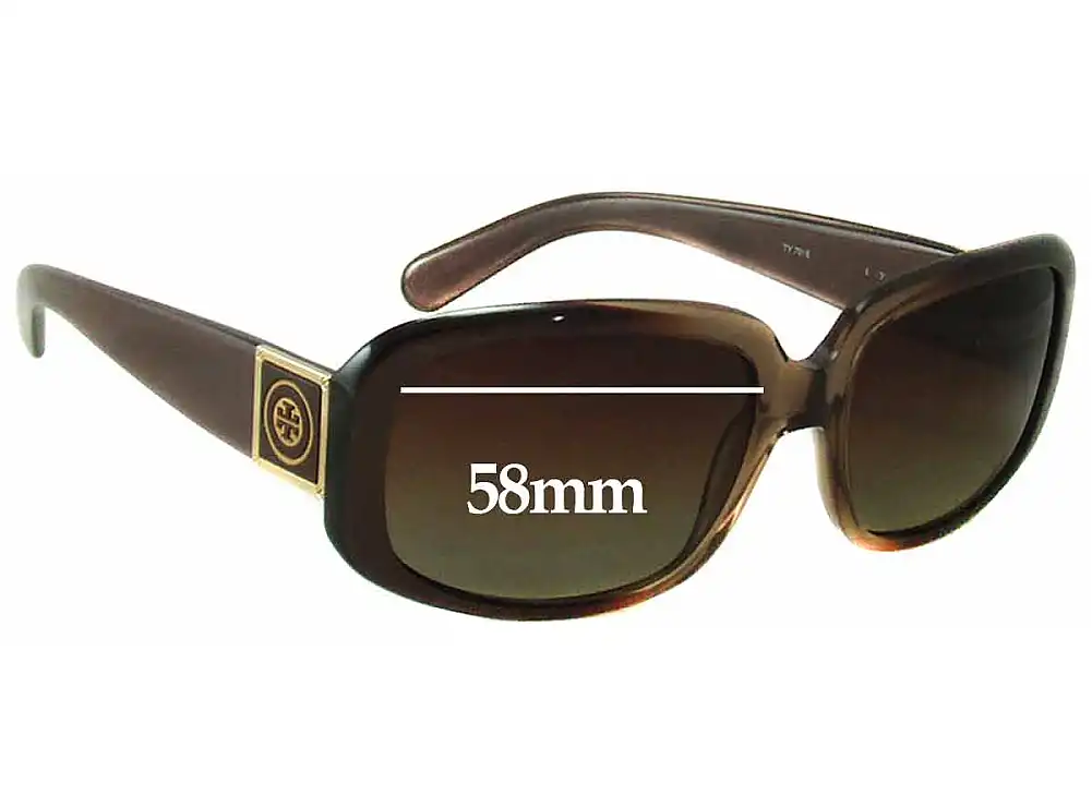 Sunglass Fix Verres de Remplacement pour Tory Burch TY7018 - 58mm Wide Sunglass Fix Verres de Remplacement pour Tory Burch TY7018 - 58mm Wide
