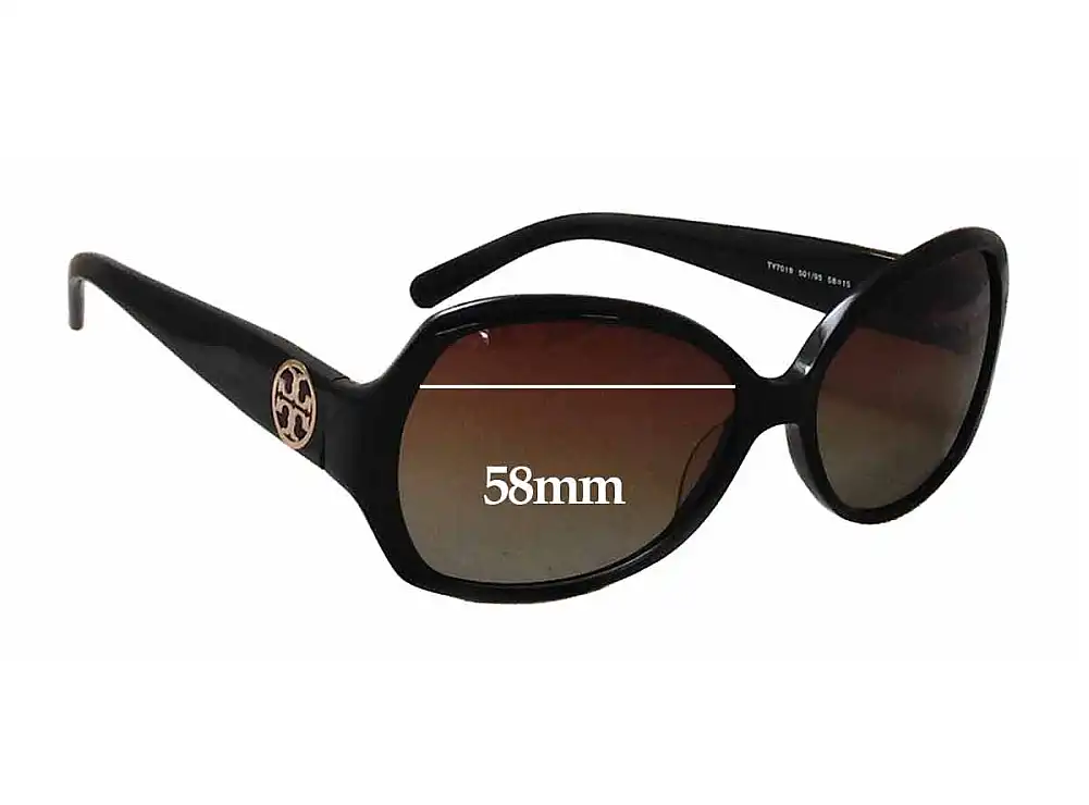 Sunglass Fix Verres de Remplacement pour Tory Burch TY7019 - 58mm Wide Sunglass Fix Verres de Remplacement pour Tory Burch TY7019 - 58mm Wide