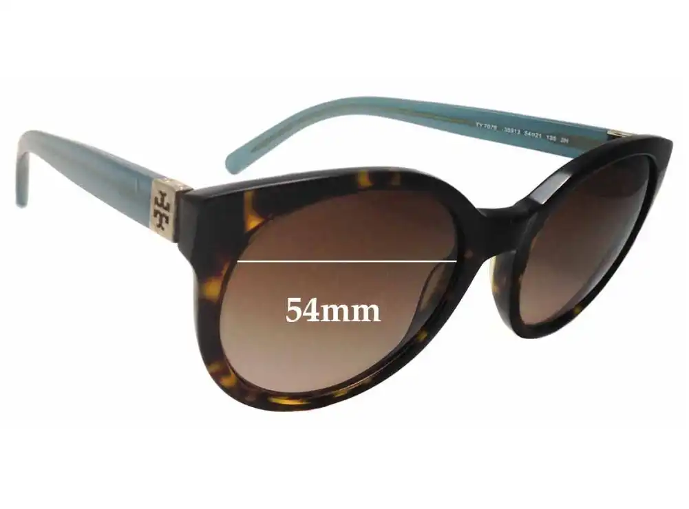 Sunglass Fix Verres de Remplacement pour Tory Burch TY7079 - 54mm Wide Sunglass Fix Verres de Remplacement pour Tory Burch TY7079 - 54mm Wide