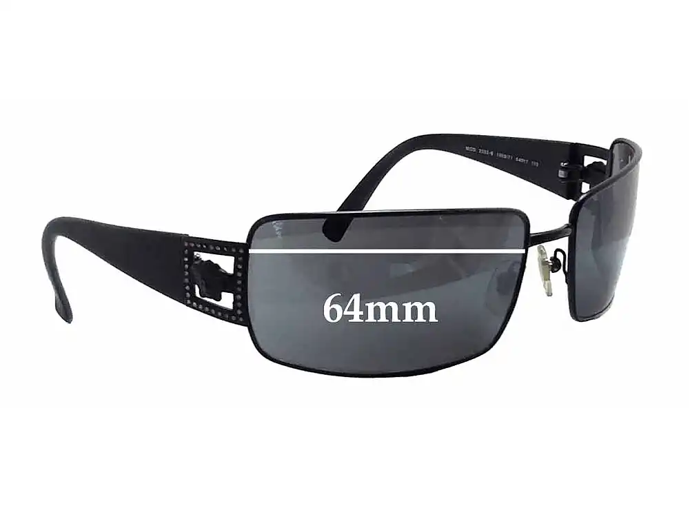 Sunglass Fix Lentilles de Remplacement pour Versace MOD 2032-B - 64mm Wide Sunglass Fix Lentilles de Remplacement pour Versace MOD 2032-B - 64mm Wide