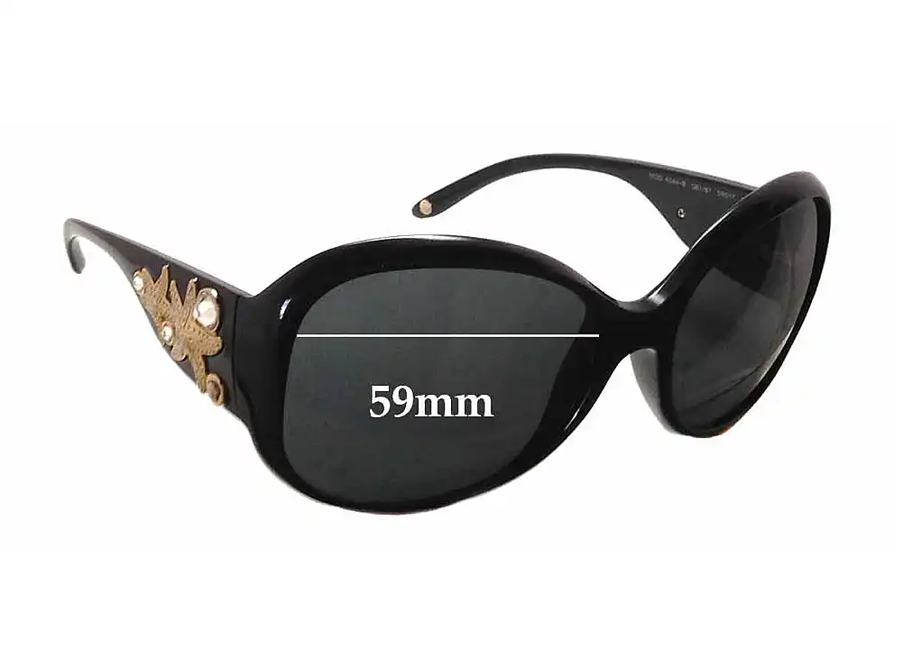 Sunglass Fix Verres de Remplacement pour Versace MOD 4244-B - 59mm Wide Sunglass Fix Verres de Remplacement pour Versace MOD 4244-B - 59mm Wide