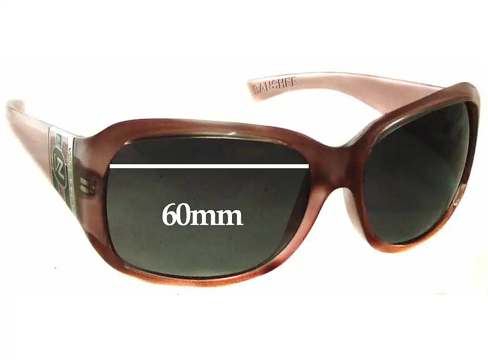 Sunglass Fix Verres de Remplacement pour Von Zipper Banshee - 60mm Wide Sunglass Fix Verres de Remplacement pour Von Zipper Banshee - 60mm Wide