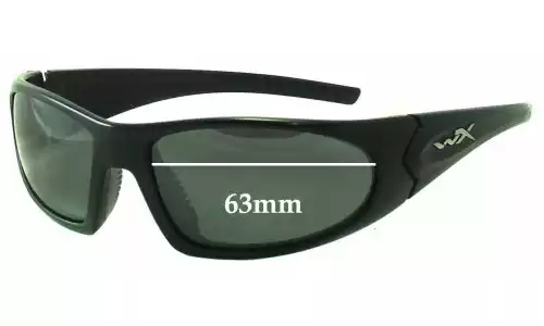 Sunglass Fix Verres de Remplacement pour Wiley X Wiley X Zen - 63mm Wide Sunglass Fix Verres de Remplacement pour Wiley X Wiley X Zen - 63mm Wide