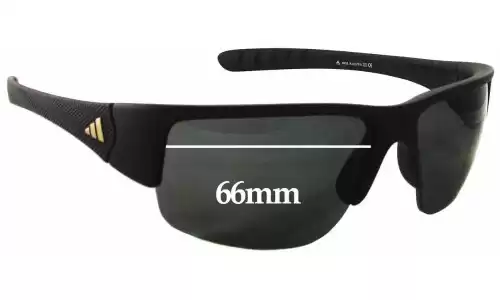 Sunglass Fix Verres de Remplacement pour Adidas A379 Mactelo - 66mm Wide Sunglass Fix Verres de Remplacement pour Adidas A379 Mactelo - 66mm Wide