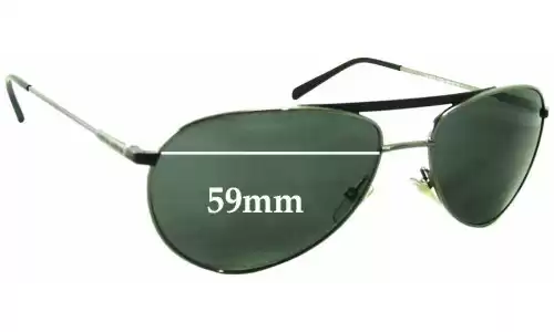 Sunglass Fix Verres de Remplacement pour Giorgio Armani GA 916/S - 59mm Wide Sunglass Fix Verres de Remplacement pour Giorgio Armani GA 916/S - 59mm Wide