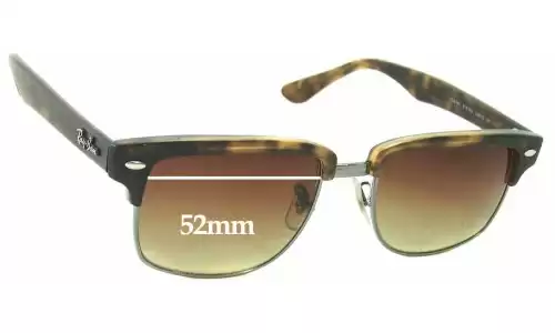Sunglass Fix Verres de Remplacement pour Ray-Ban RB4190 Clubmaster Square - 52mm Wide Sunglass Fix Verres de Remplacement pour Ray-Ban RB4190 Clubmaster Square - 52mm Wide