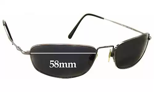 Sunglass Fix Verres de Remplacement pour Revo RE9003 - 58mm Wide Revo RE9003 Verres de Remplacement 58mm wide