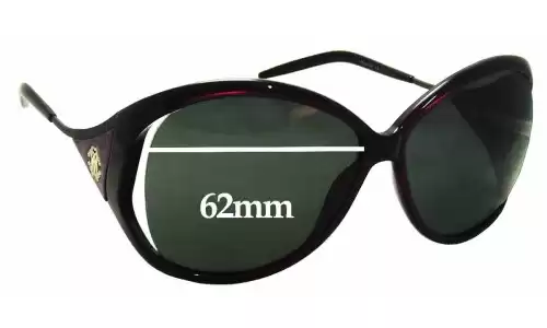 Sunglass Fix Verres de Remplacement pour Roberto Cavalli Cliviac 573S - 62mm Wide Sunglass Fix Verres de Remplacement pour Roberto Cavalli Cliviac 573S - 62mm Wide