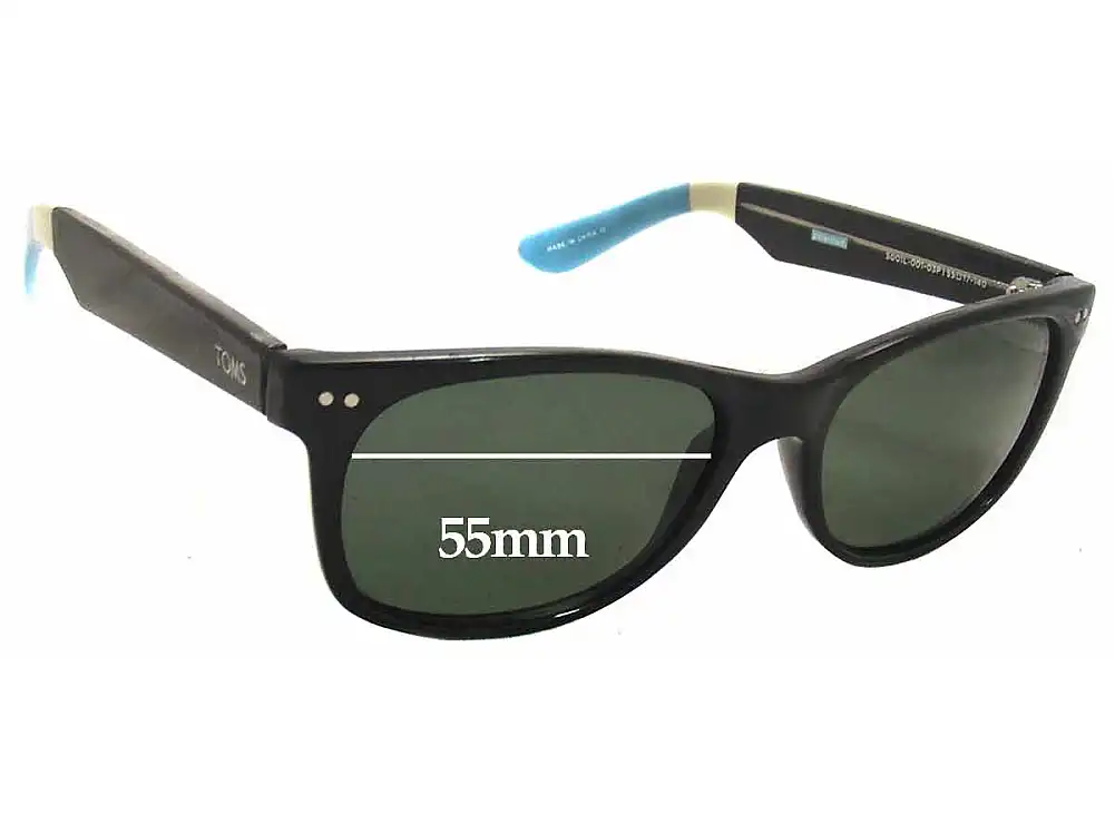 Sunglass Fix Verres de Remplacement pour Toms Beachmaster - 55mm Wide Sunglass Fix Verres de Remplacement pour Toms Beachmaster - 55mm Wide