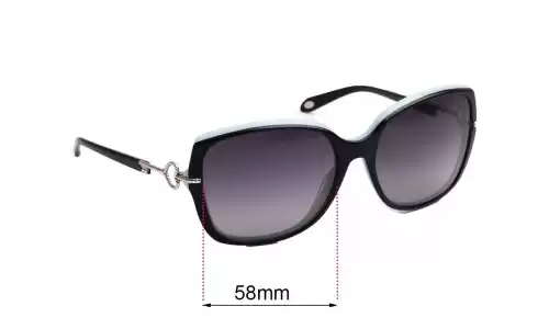 Sunglass Fix Verres de Remplacement pour Tiffany & Co TF 4101 - 58mm Wide Sunglass Fix Verres de Remplacement pour Tiffany & Co TF 4101 - 58mm Wide