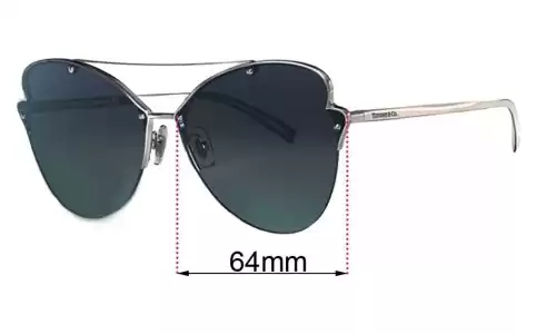 Sunglass Fix Verres de Remplacement pour Tiffany & Co TF 3063 - 64mm Wide Sunglass Fix Verres de Remplacement pour Tiffany & Co TF 3063 - 64mm Wide