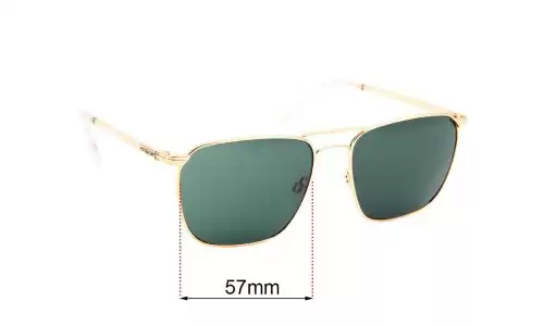 Sunglass Fix Lentilles de Remplacement pour Von Zipper League - 57mm Wide Von Zipper League Lentilles de Remplacement 57mm wide