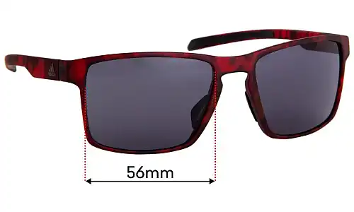 Sunglass Fix Lentilles de Remplacement pour Adidas AD30 Wayfinder - 56mm Wide Adidas AD30 Wayfinder Lentilles de Remplacement 56mm wide