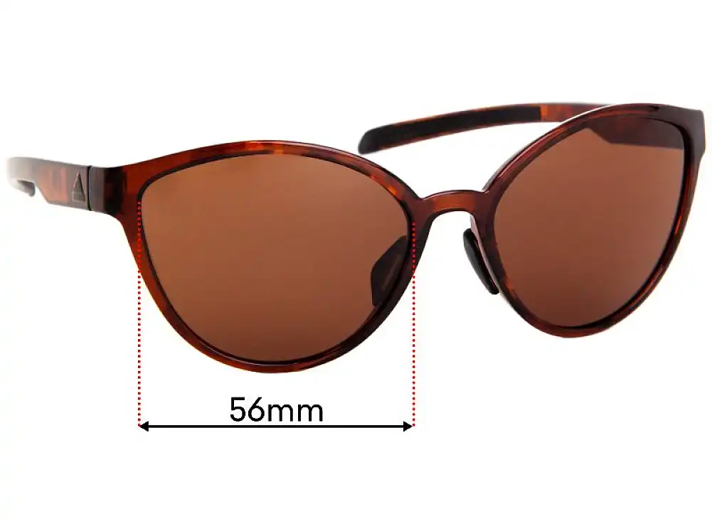 Sunglass Fix Lentilles de Remplacement pour Adidas AD34 Tempest - 56mm Wide Sunglass Fix Lentilles de Remplacement pour Adidas AD34 Tempest - 56mm Wide