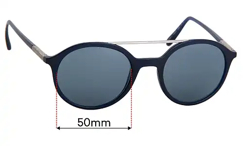 Sunglass Fix Verres de Remplacement pour Giorgio Armani AR 8077 - 50mm Wide Sunglass Fix Verres de Remplacement pour Giorgio Armani AR 8077 - 50mm Wide