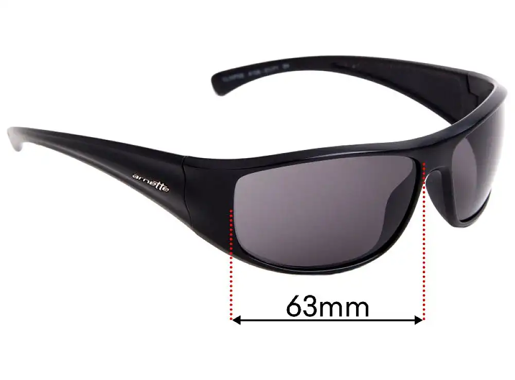 Sunglass Fix Verres de Remplacement pour Arnette Glimpse AN4126 - 63mm Wide Sunglass Fix Verres de Remplacement pour Arnette Glimpse AN4126 - 63mm Wide