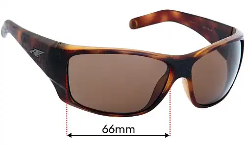 Sunglass Fix Lentilles de Remplacement pour Arnette Heist 2.0 AN4215 - 66mm Wide Arnette Heist 2.0 AN4215 Lentilles de Remplacement 66mm wide