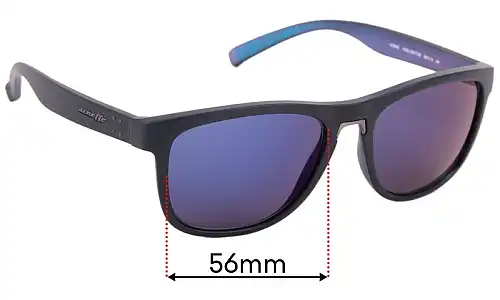 Sunglass Fix Lentilles de Remplacement pour Arnette Woke 4252 - 56mm Wide Arnette Woke 4252 Lentilles de Remplacement 56mm wide