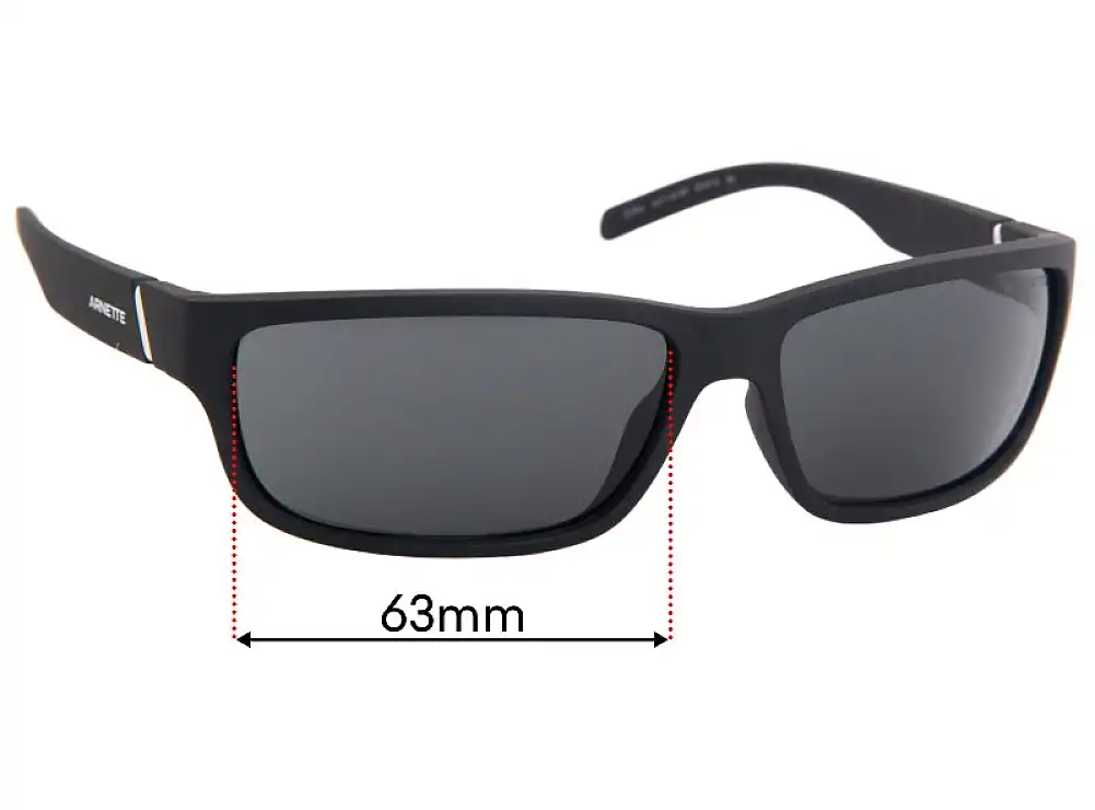 Sunglass Fix Lentilles de Remplacement pour Arnette Zoro AN4271 - 63mm Wide Sunglass Fix Lentilles de Remplacement pour Arnette Zoro AN4271 - 63mm Wide
